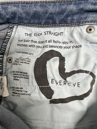 Evereve Ever Straight High Rise Ankle Denim Jeans Sz 26 - Picture 8 of 10