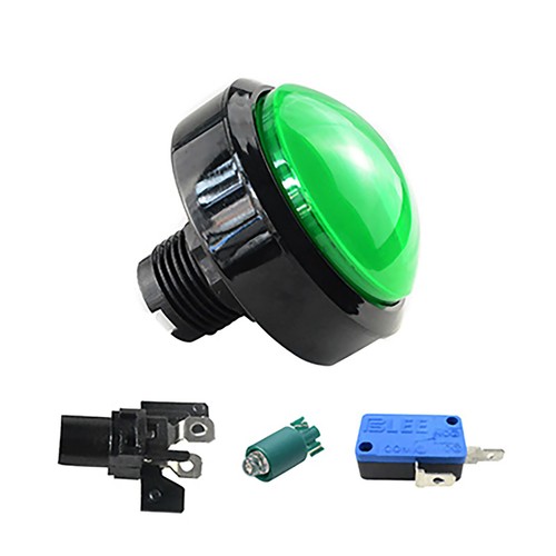 1 PC 100mm Colorful Arcade Round LED Push Buttons Illuminated with Microswitch - Picture 3 of 7