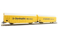 Liliput 230160 2Tlg Set GroßRäUmiger GüTerwagen Hbbks Dunlopillo Ep Iv Dc H0 Neu