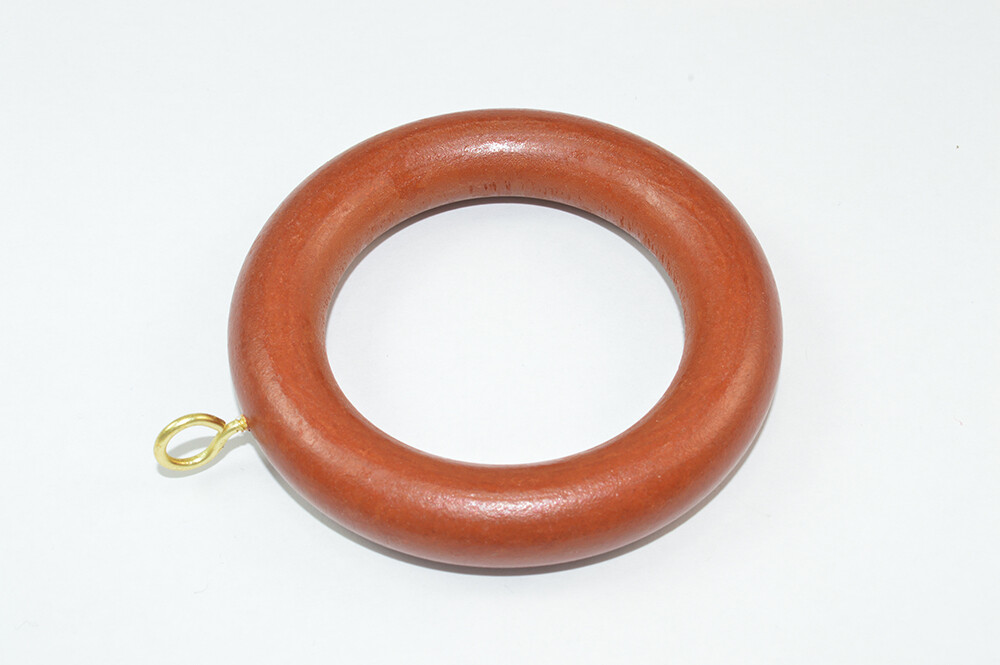 Neuf 48 X Rideaux Drapé Pôle Canne Anneaux & ; Vis Eye en Bois Noir