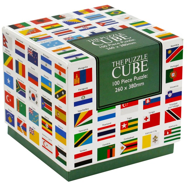 Jigsaw Puzzle Cube Flags of The World 100 Pieces Earth Countries UK for sale online eBay