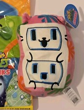 Cats Vs Pickles Chonks 406 Zap 6" Beanbag Plush New With Tags Pink With Flowers