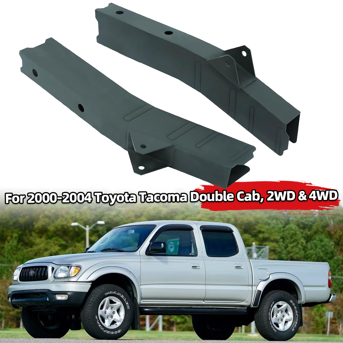 Mid Frame Section With Spring Mount For 96-04 Toyota Tacoma Double