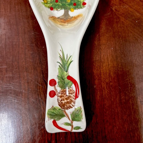 Maxcera Tree And Bough Christmas Spoon Rest Large 10.5” NEW - Picture 3 of 8