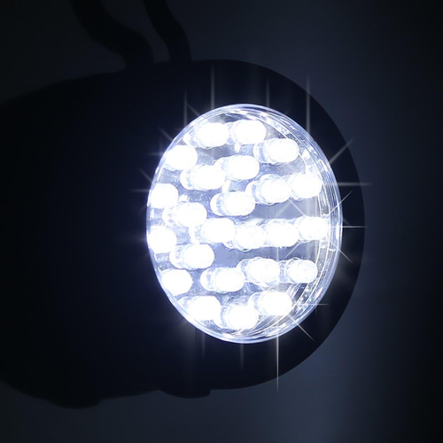 3-Pack Round LED Magnetic Work Torch - 24 LEDs with Hook & Magnet, Black - Picture 7 of 8