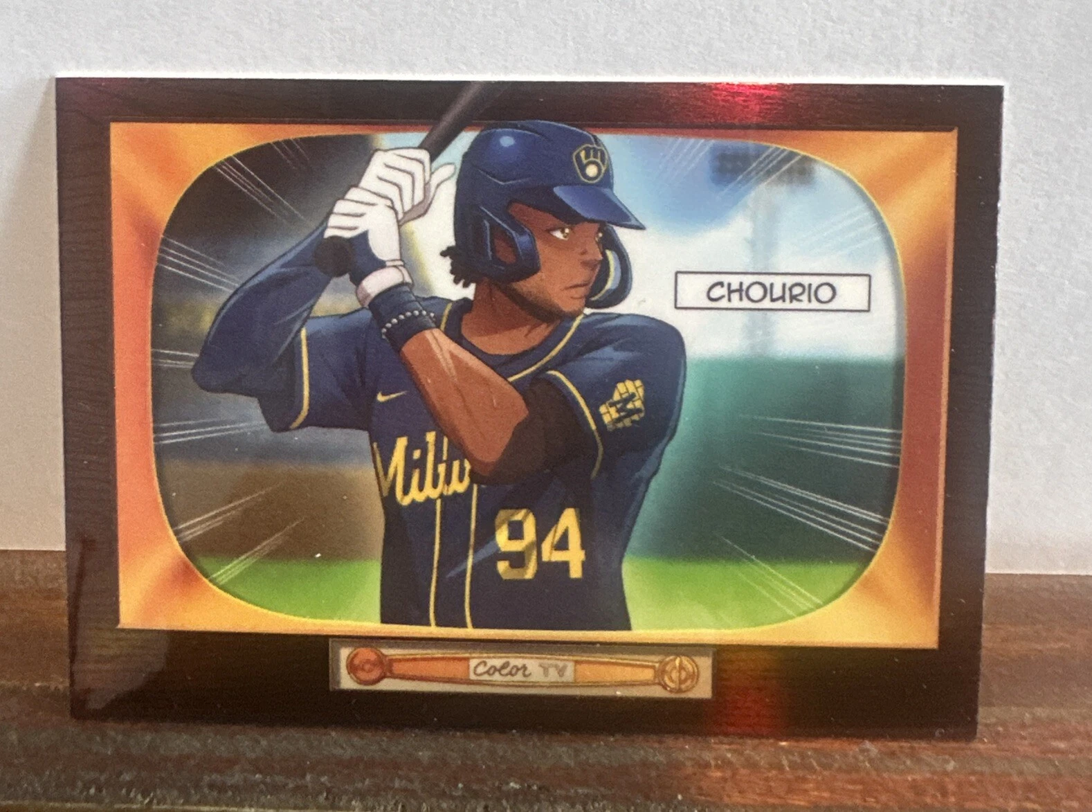 2024 Bowman - '55 Bowman Anime Jackson Chourio (RC) Rookie Brewers Color TV