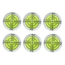 6 Pcs Bubble Spirit Level Circular Level Bubble for RV Travel Trailer Tripod