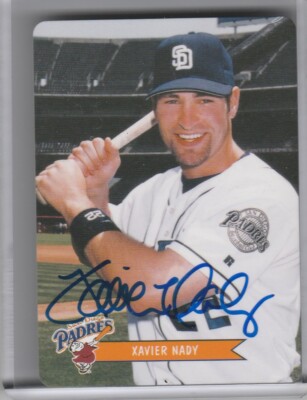 2003 KEEBLER COOKIES #20 XAVIER NADY AUTOGRAPH SAN DIEGO PADRES 2230