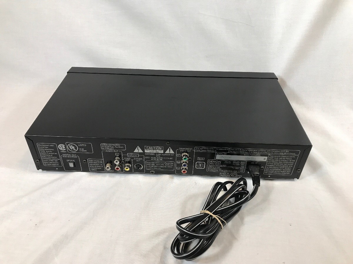 Denon DVD-800 DVD Video Player PCM Audio Technology Tested