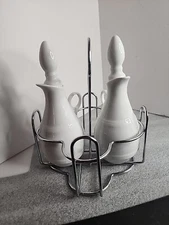 Home Essentials White Porcelain Oil, Vinegar.