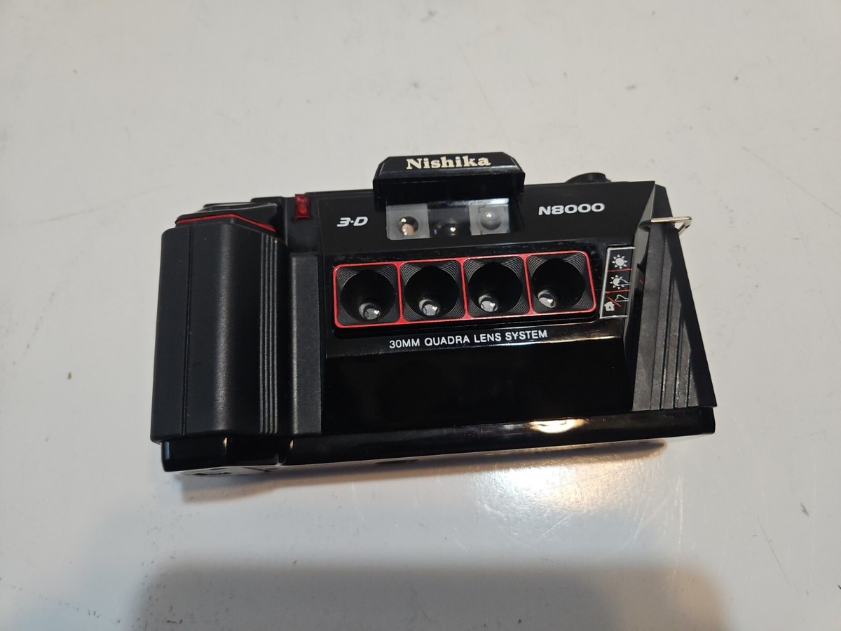 Nishika N8000 35mm Quadrascopic Stereo 3D Film Camera Untested | eBay
