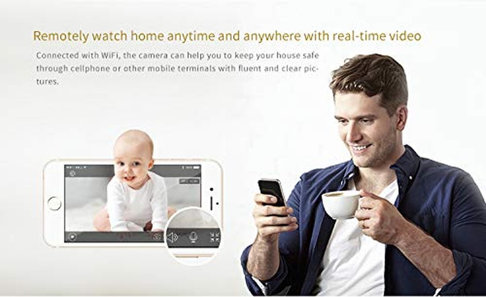 Clever Dog Camera Wifi, Small Pet Nanny Camera with Audio and Video ...