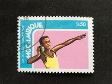 MOZAMBIQUE MOCAMBIQUE 1978 STAMP DAY SPORTS $1.50 SHOT PUT - FU CTO 1.50E