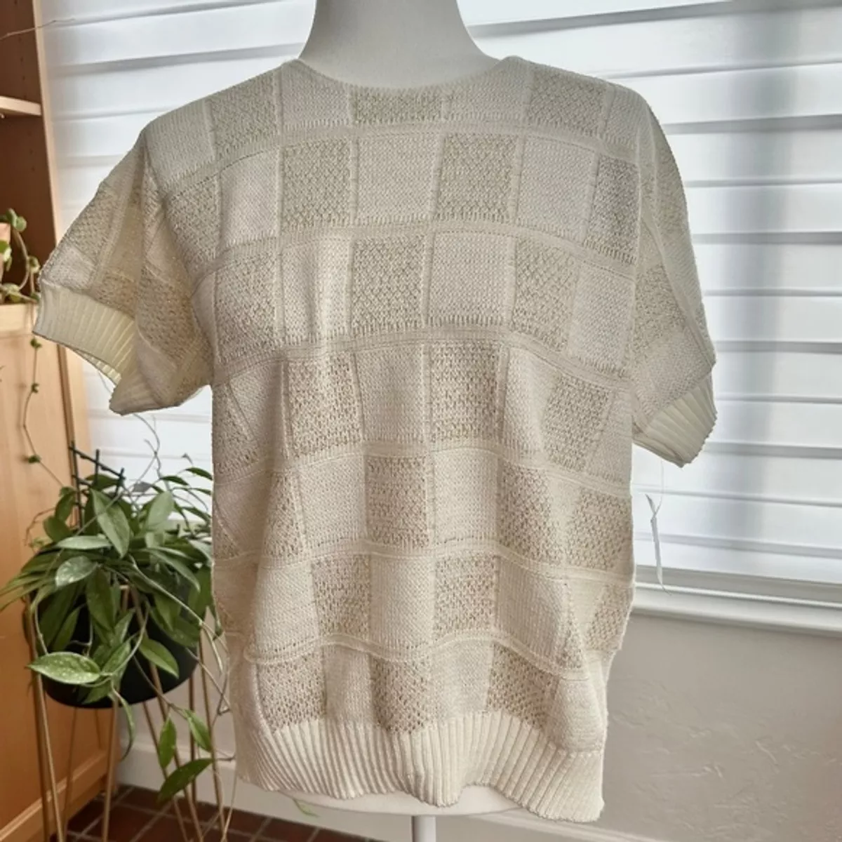 Cream and gold sweater sale
