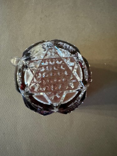EAPG RUBY STAINED W.H. VAN FLEET ETCHED ANTIQUE HANDLED TEACUP MUG - Picture 6 of 6