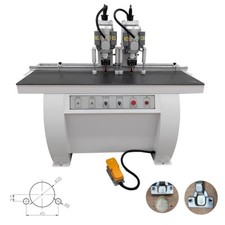 Double Station Woodworking Hinge Drilling Machine W/45-9.5 Drill Bag 3400R/min