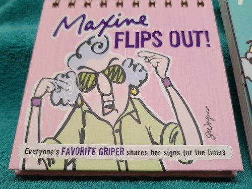 Maxine Flips Out! Hallmark Gift Book Funny Coffee Table Book AND Stickers/ Notes - Foto 3 di 12