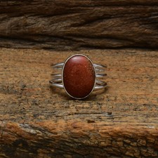 Breathtaking Sunstone Gemstone 925 Sterling Silver Handmade Ring All Size