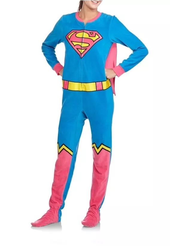 Supergirl pajamas for adults deals
