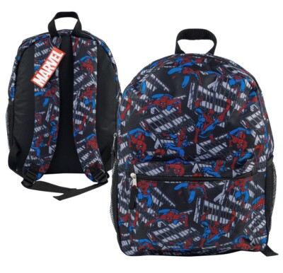 Marvel Spiderman All Over Print 16'' Backpack - Black
