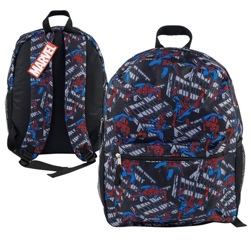 Marvel Spiderman All Over Print 16" Backpack - Black - 第 1/6 張圖片
