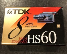 TDK High Standard HS60 8mm Video Cassette Tape - Factory Sealed - Videography