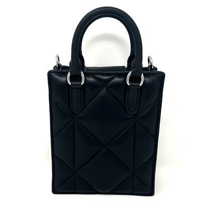 Coach Mini City Bag Black レザー 7105 Coach Vintage Black Leather Mini City Bag Coin Purse