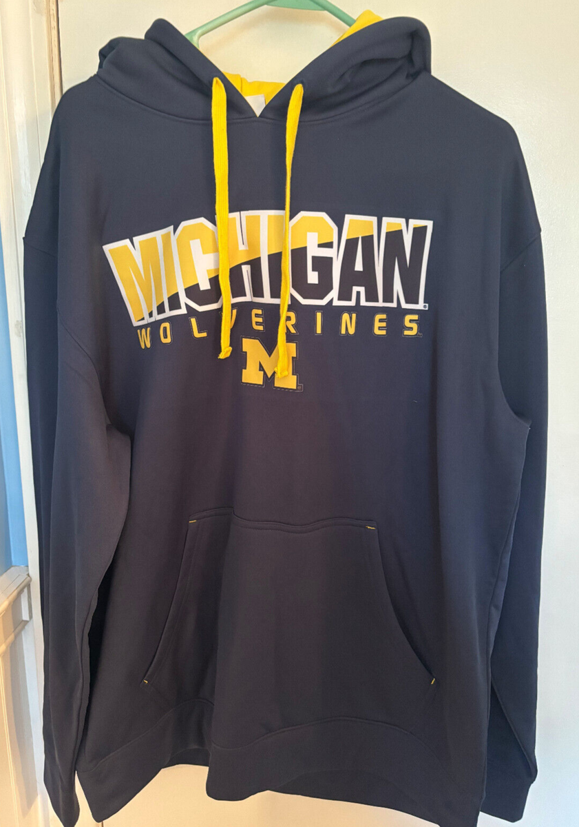 Section 101 Majestic Michigan Wolverines Hoodie Sweatshirt NWT 