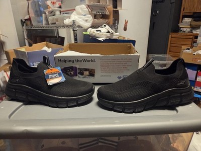 New Men's Skechers Bobs B Flex-Frigid Edge #118107/BBK Walking Shoes Size 9.5