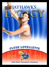 Clyde Lovellette 2013 Upper Deck University of Kansas #JL-8 Jayhawks Legacy
