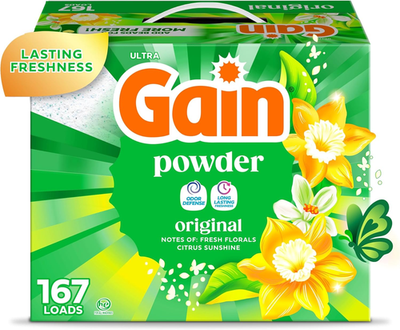 #ad Powder Laundry Detergent Original Scent 167 Loads 154 OZ $35.95