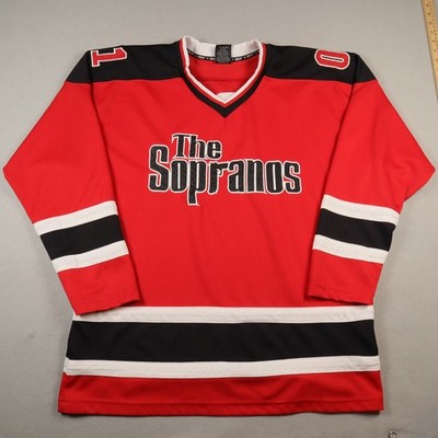 Vintage Sopranos Hockey Jersey Men's 2XL HBO Promo Movie White Red
