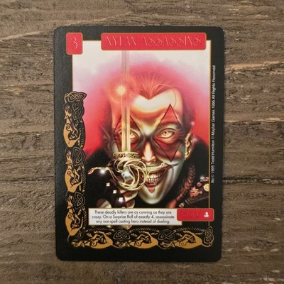 1995 Mayfair Games Fantasy Adventures CCG: Card Hyean Assassins