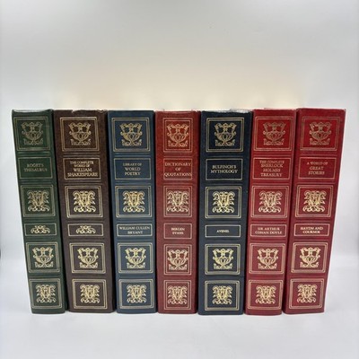 Avenel 7 Vol Set Shakespeare Sherlock Holmes Poetry Mythology Multi Leather HC