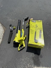 RYOBI 10" String Trimmer & 250CFM Blower Combo, Battery & Charger (RY-07-17-01A)