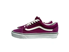 Vans Old Skool Mens Shoe 10 Magenta Pink White Low Top Skate Shoes Sneakers