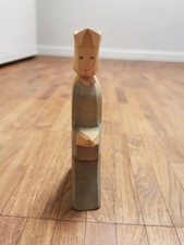 Prinzessin Königin Ostheimer Holz Figur Waldorf Brandstempel Alte Version