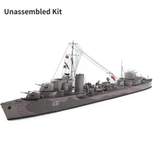 1:400 Unassembled Paper Warship Battleship Model Military Boat Christmas Gifts