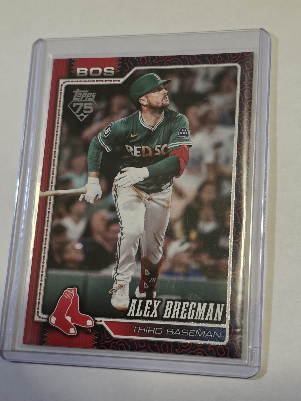 ALEX BREGMAN TEAM COLOR BORDER VARIATION SP 2026 TOPPS SERIES 1 #135