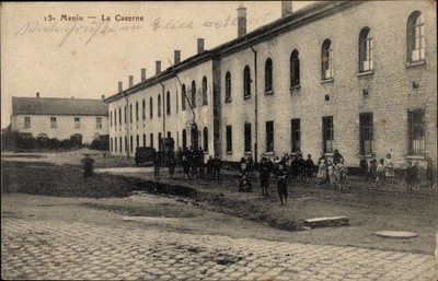 Ak Menin Meenen Lys Westflandern, La Caserne, Kazerne - 3481784
