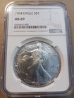 1994 American Silver Eagle NGC MS69 Brown Label