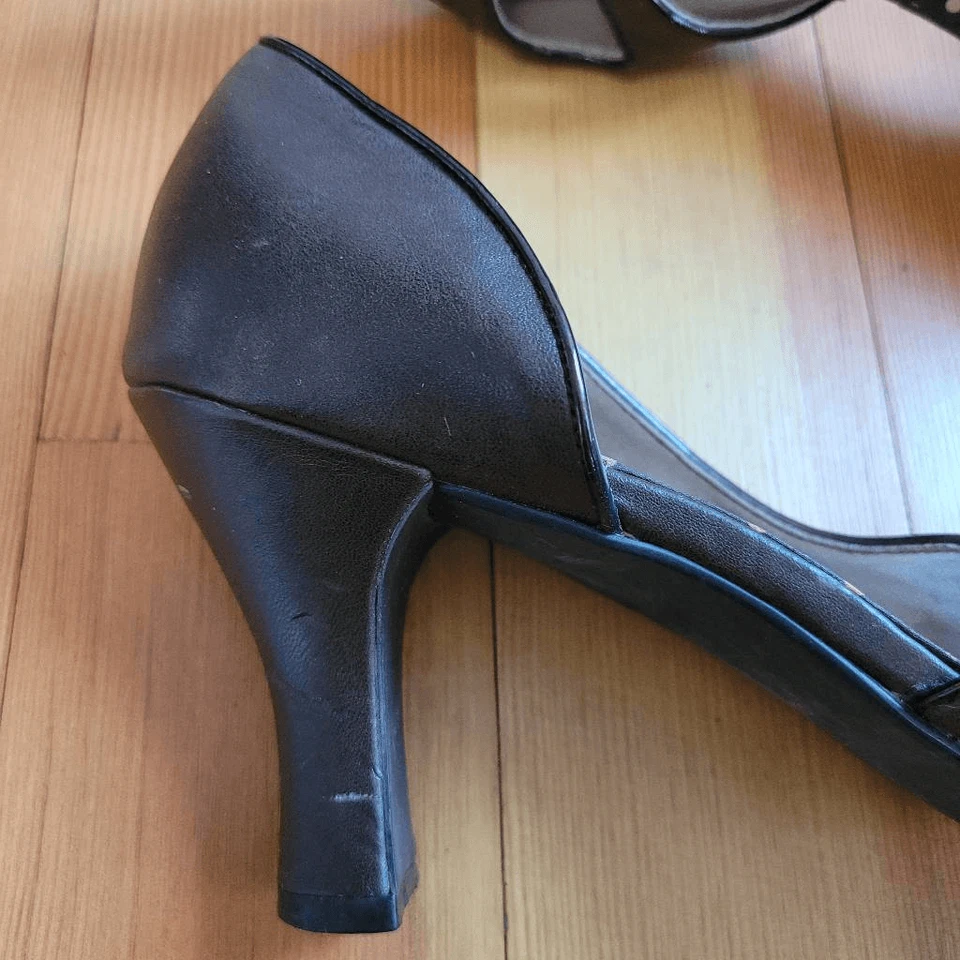 Vintage Y2K mudd chocolate brown kitten heels round toe mary jane twee coquette - Image 3 of 4