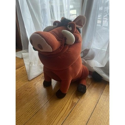 Vintage 90s Pumba The Lion King Plush Walt Disney 16'' Toy Retro Bugs Warthog