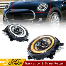 Led Headlight For Mini Cooper F56 F55 F57 2014-2024 W/animation(fit Halogen)