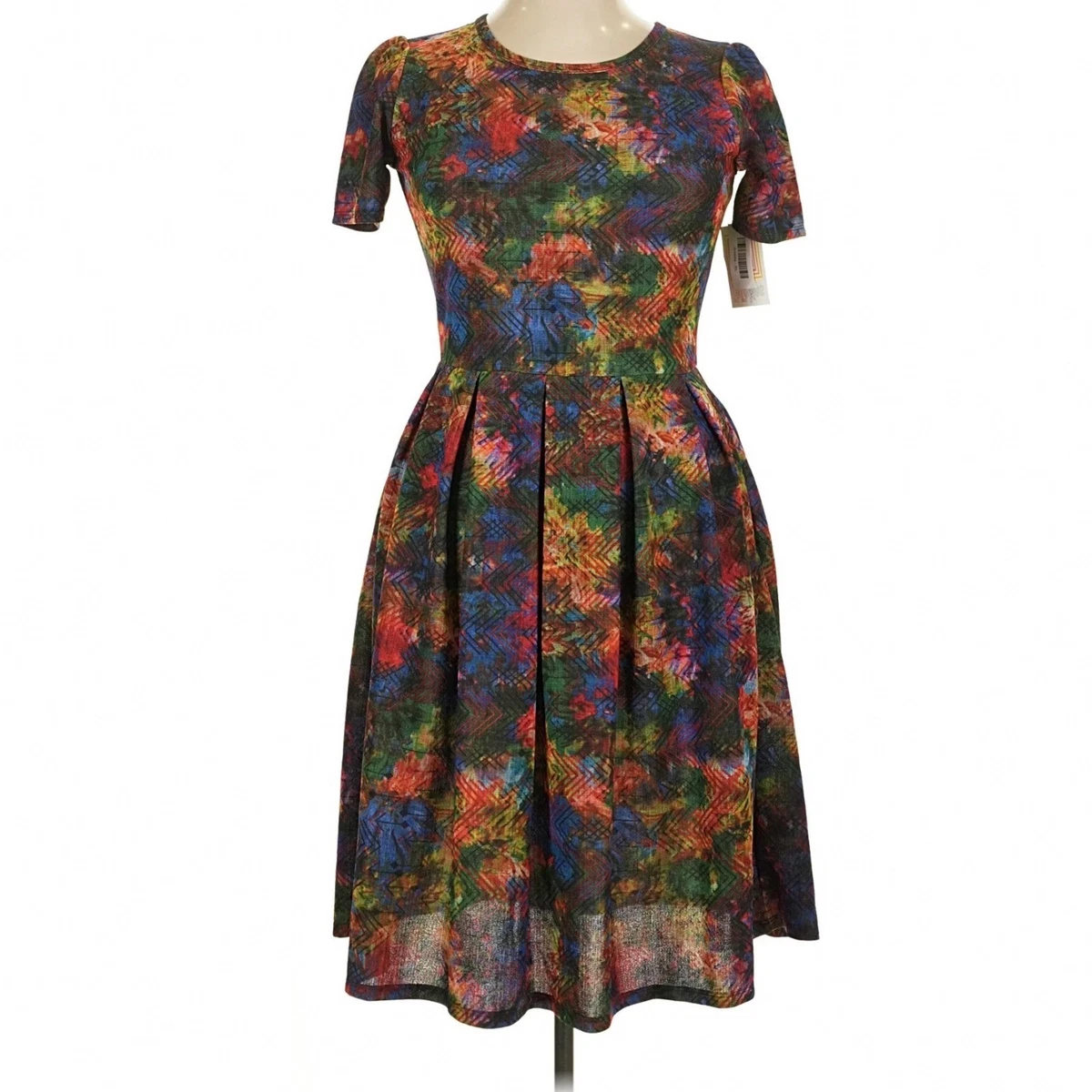 green emerald velvet dress Carly Swing Dress – lularoe main image 1