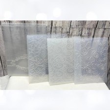 Flowers Flourish Embossing Folders Lot of 4