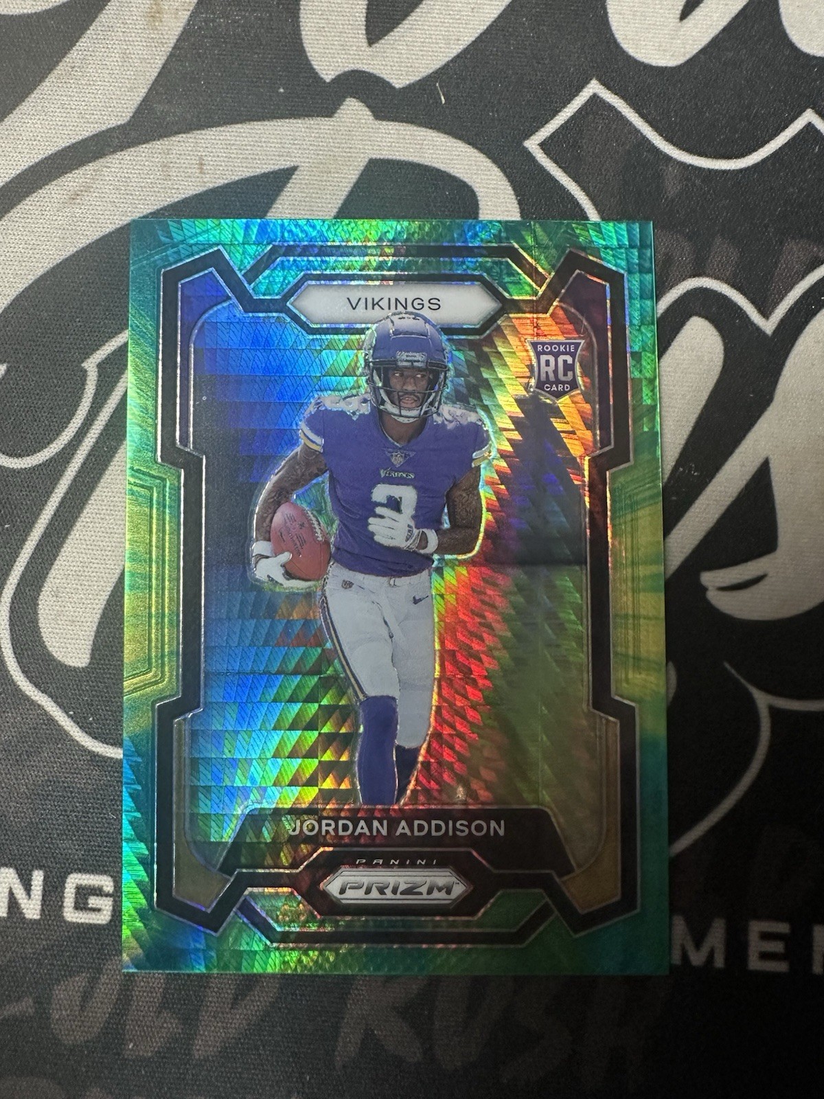 2023 Jordan Addison Panini Prizm Green #368 RC /175 Vikings