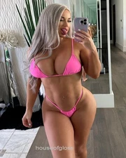 8x10 LACI KAY SOMERS GLOSSY PHOTO hot sexy thick bikini thong model