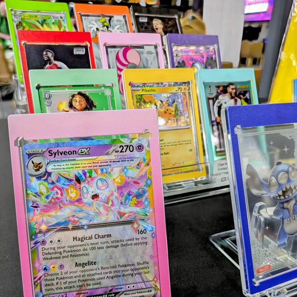 HOBBYSTOCK 35pt Colour Border Mag - UV Magnetic Card Holder - Protect and Display Cards