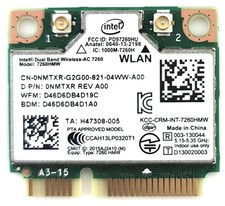 Intel Dual Band Wireless-AC 7260 Network Adapter 7260.HMWWB.R 